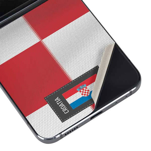 Croatia Soccer Flag Galaxy Z Flip5 5G Skin